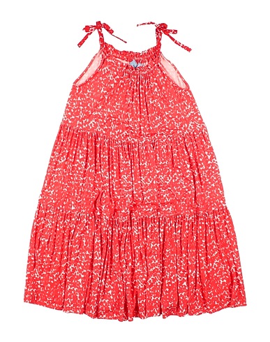 MIMISOL Dress Red 90% Viscose, 10% Elastane, Cotton