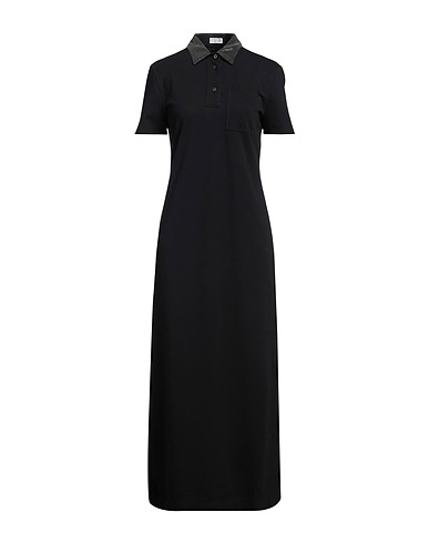 BRUNELLO CUCINELLI Elegant dress Black 82% Cotton, 12% Polyamide, 6% Elastane, Acetate, Silk