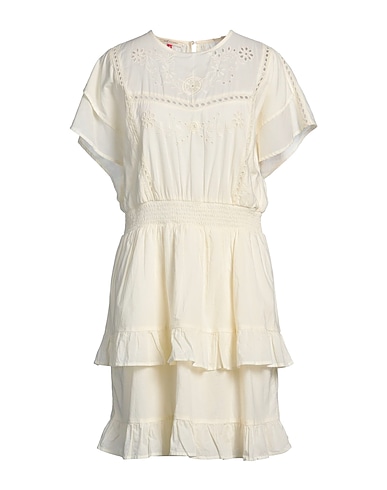 MAISON SCOTCH ミニワンピース・ドレス アイボリー コットン 100% / ポリエステル