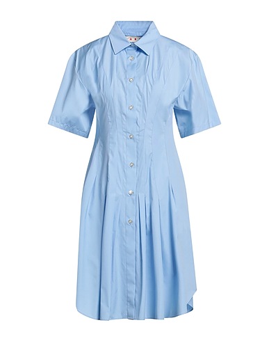 MARNI Office dress Sky blue 100% Cotton