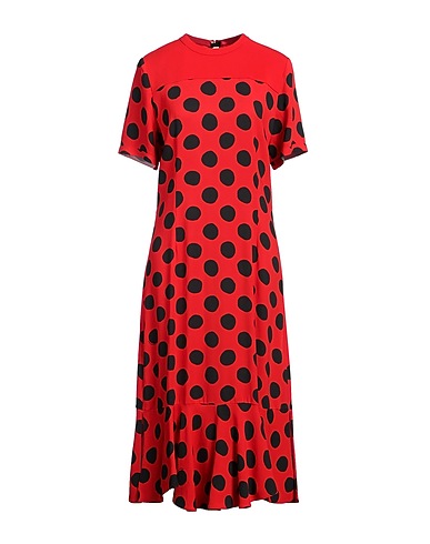 MARNI Midi dress Red 96% Viscose, 4% Elastane