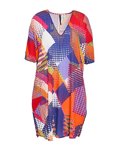 MANILA GRACE Vestito corto Viola 100% Poliestere