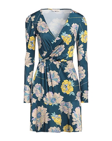 GUESS Vestito corto Verde petrolio 88% Poliestere, 12% Elastan