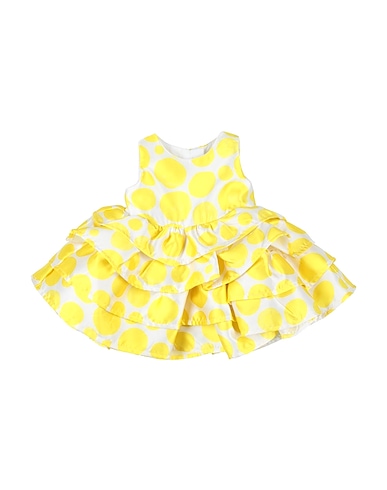 FUN & FUN Vestido para bebé  Yellow 100% Polyester, Cotton