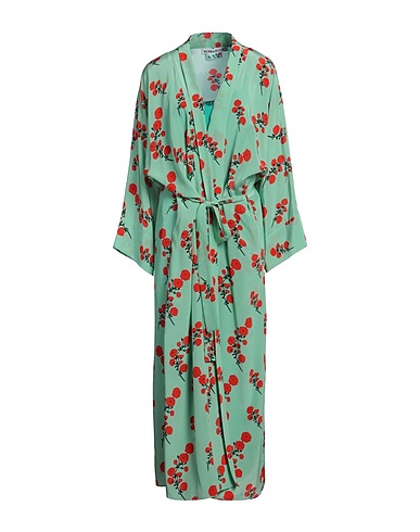 BERNADETTE Langes Kleid Säuregrün 100% Seide
