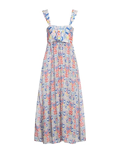 FORTE_FORTE Long dress White 73% Cotton, 27% Silk