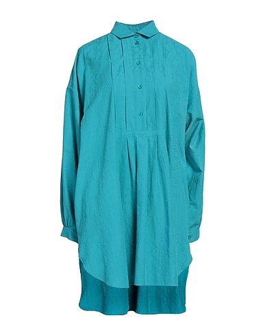 VIVIENNE WESTWOOD Shirt dress COUTURE Turquoise 100% Cotton