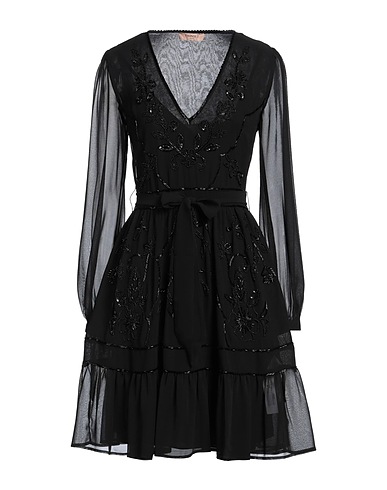 TWINSET Sequin dress Black 100% Polyester
