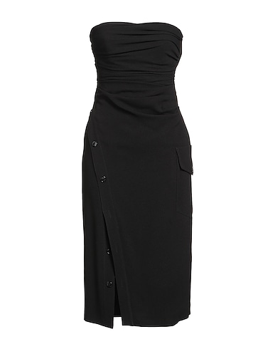 MOSCHINO JEANS Midi dress Black 82% Acetate, 18% Viscose
