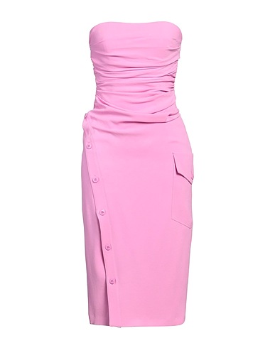 MOSCHINO JEANS Midi dress Pink 82% Acetate, 18% Viscose