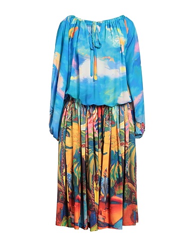 STELLA JEAN Vestido midi Azul 100% Poliéster