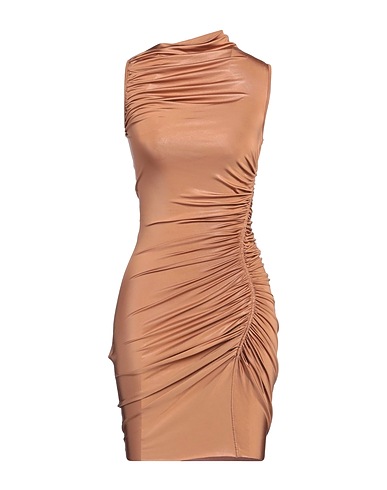 RICK OWENS LILIES Elegantes Kleid Kamel 95% Viskose, 5% Elastan