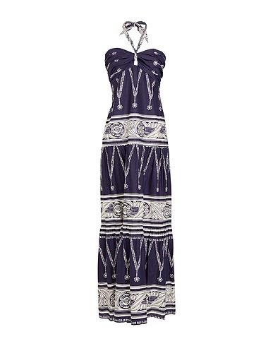 JOHANNA ORTIZ Long dress Midnight blue 100% Cotton