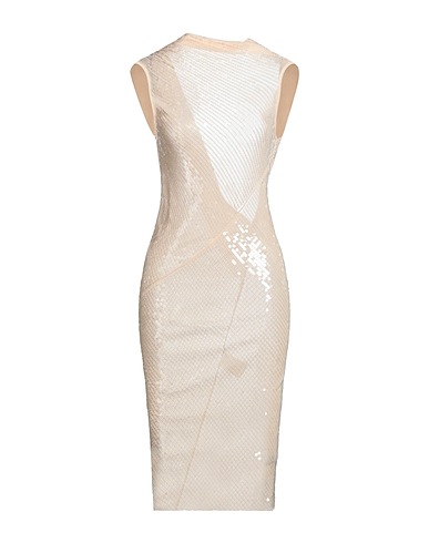 RICK OWENS LILIES Midi-Kleid Beige 92% Polyamid, 8% Elastan
