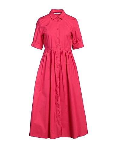 CARACTÈRE Midi dress Fuchsia 100% Cotton