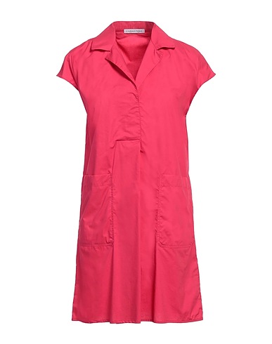 CARACTÈRE Shirt dress Fuchsia 100% Cotton
