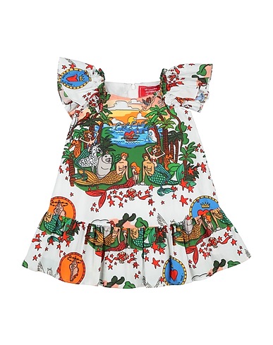 ALESSANDRO ENRIQUEZ Vestito Baby  X BARCELLINO Bianco 100% Cotone