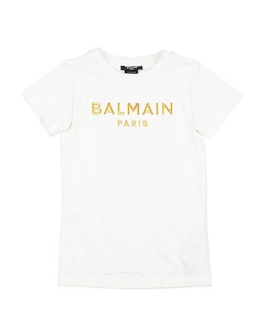 BALMAIN Dress White 100% Cotton, Metallic fiber, Polyester, Paper