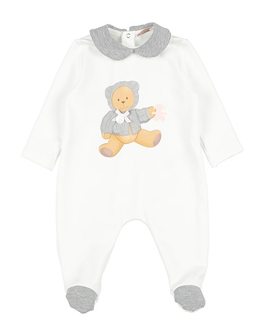 LE BEBÉ Baby jumpsuit White 94% Cotton, 6% Elastane