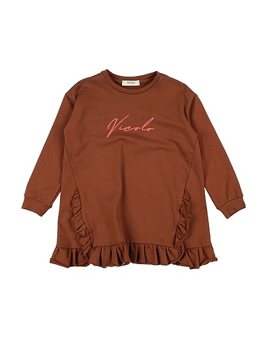 VICOLO Dress Brown 95% Cotton, 5% Elastane