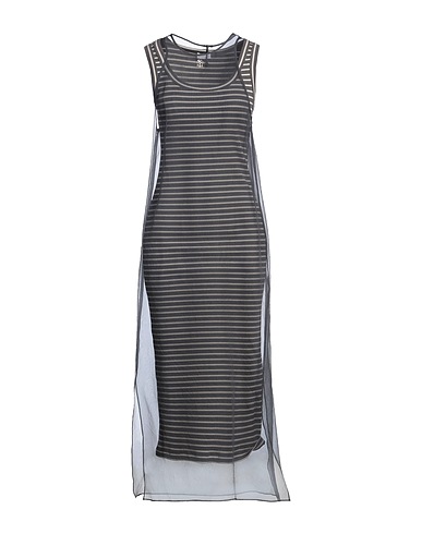 BRUNELLO CUCINELLI Midi dress Lead 100% Silk, Cotton, Elastane