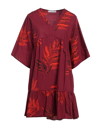 CARACTÈRE Short dress Garnet 100% Cotton