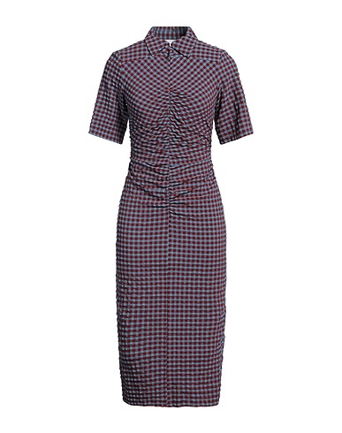 GANNI Kleid für das Büro Bordeaux 51% Recyceltes Polyester, 43% Polyamid, 6% Elastan