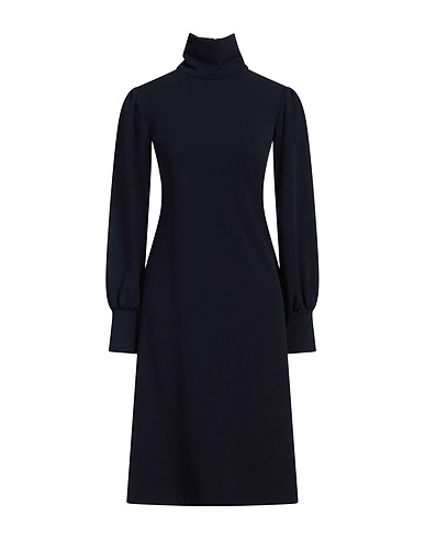 TROIS FLEURS Vestito midi Blu navy 96% Poliuretano, 4% Elastan
