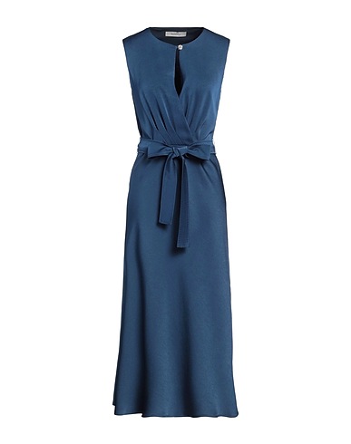 MARELLA Midi dress Blue 83% Acetate, 17% Polyester