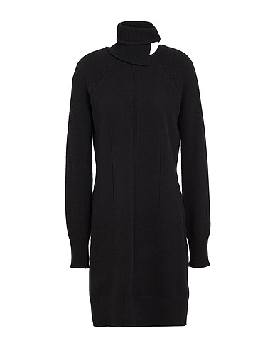 ERMANNO SCERVINO Sheath dress Black 63% Wool, 27% Cashmere, 9% Polyamide, 1% Elastane