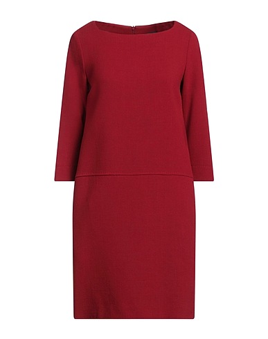 ANTONELLI Sheath dress Brick 100% Virgin Wool