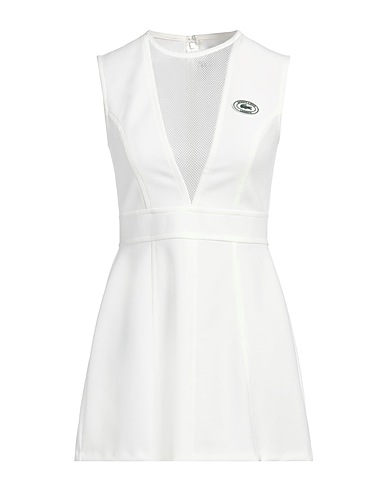 LACOSTE x SPORTY & RICH Short dress White 95% Polyamide, 5% Elastane