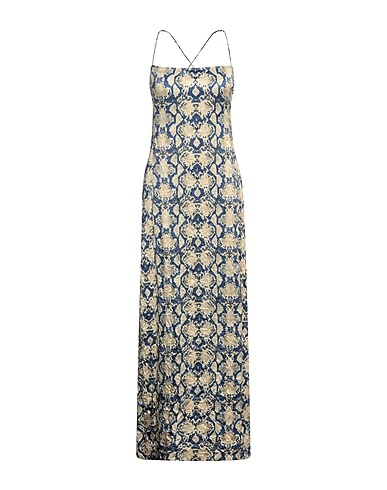 GANNI Elegant dress Pastel yellow 95% Recycled polyester, 5% Elastane