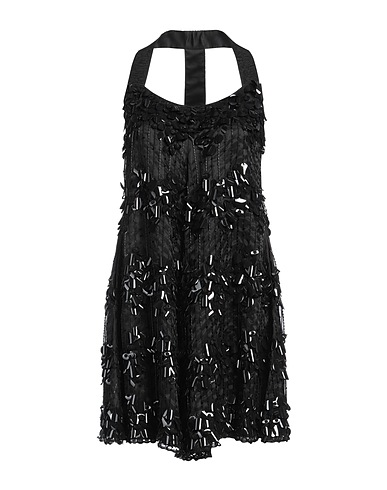 EMPORIO ARMANI Vestito corto Nero 100% Seta, Cotone, Viscosa, PVC - Polivinilcloruro, Vetro