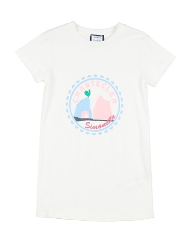 SIMONETTA Kleid X CHANTECLER Weiß 100% Baumwolle
