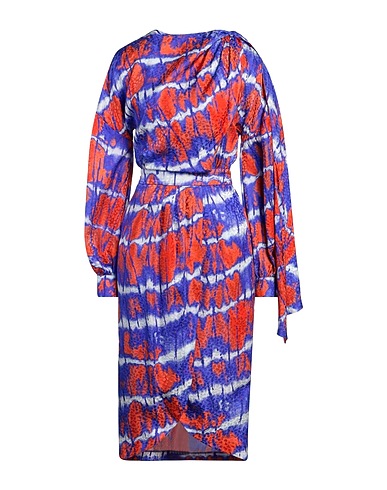 STELLA JEAN Midi dress Purple 100% Silk