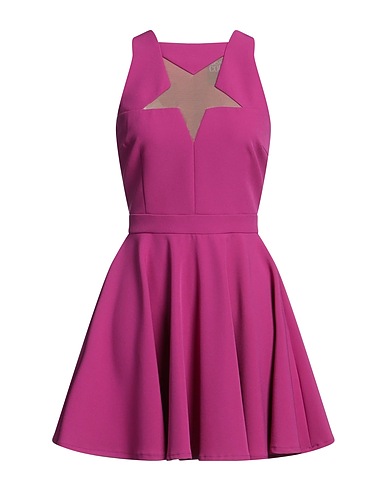 VERSACE JEANS COUTURE Vestito corto Malva 88% Poliestere, 12% Elastan, Poliammide