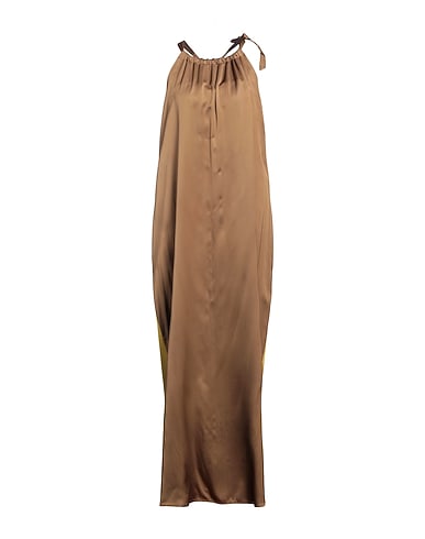 ICONA by KAOS Long dress Khaki 100% Viscose