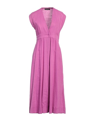ICONA by KAOS Midi dress Mauve 55% Linen, 45% Viscose