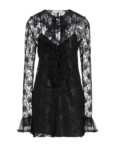 PHILOSOPHY di LORENZO SERAFINI 미니 원피스 블랙 100% 폴리에스테르