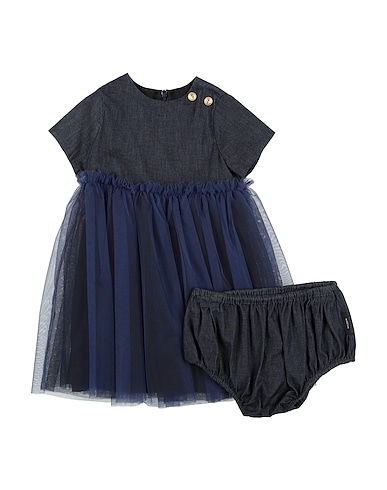 BALMAIN Dress Blue 100% Polyamide, Cotton, Elastane