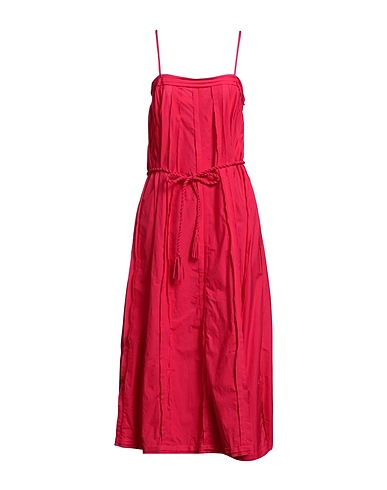 ULLA JOHNSON Midi dress Fuchsia 100% Cotton