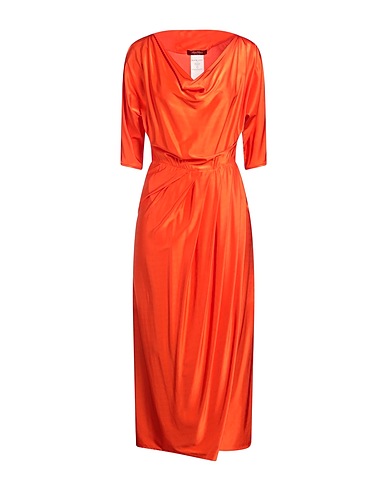 MAX MARA STUDIO Midi dress Orange 90% Viscose, 10% Elastane
