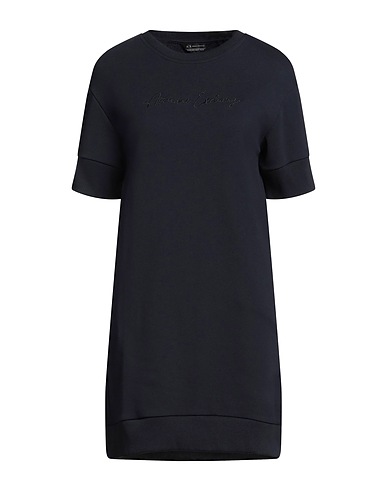 ARMANI EXCHANGE Short dress Navy blue 60% Cotton, 40% Polyester, Elastane