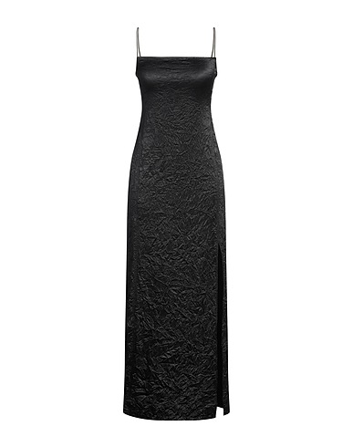 GANNI Vestito elegante Nero 95% Poliestere riciclato, 5% Elastan