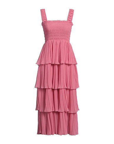 GANNI Midi dress Pink 100% Recycled polyester