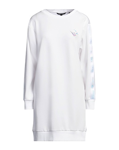 ARMANI EXCHANGE Short dress White 48% Polyester, 48% Modal, 4% Elastane, Cotton