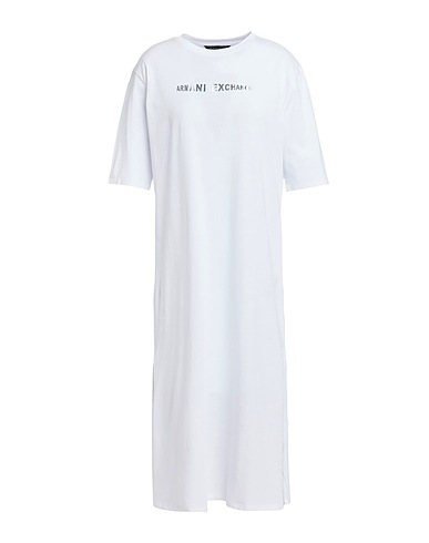 ARMANI EXCHANGE Midi dress White 100% Cotton