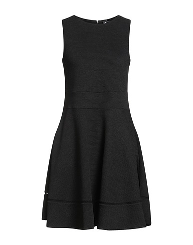 EMPORIO ARMANI Short dress Black 80% Polyester, 18% Viscose, 2% Elastane