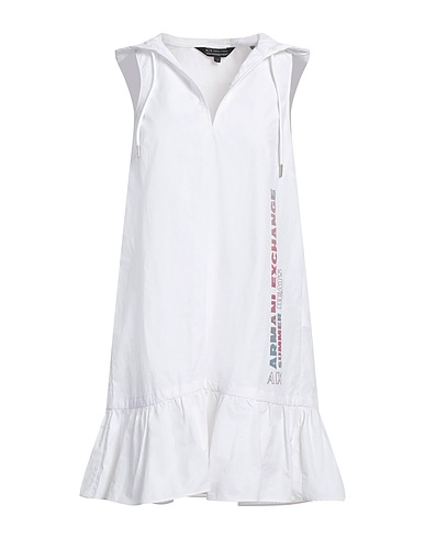 ARMANI EXCHANGE Short dress White 70% Polyamide, 30% Cotton